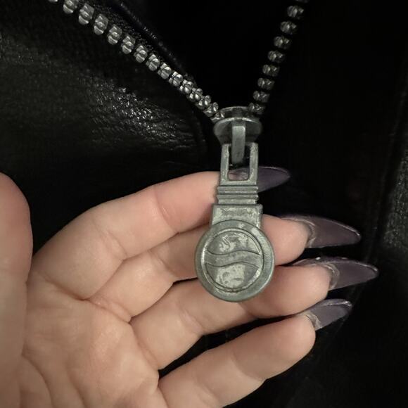 Vintage Y2K 90's Nothing Else Is A Pepsi Black 100% Leather Jacket Men's Size XL - Picture 3 of 4